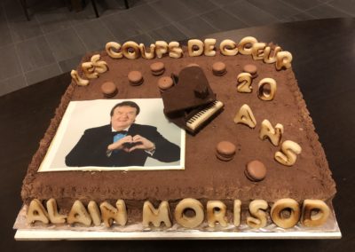 Gâteau d'anniversaire Coups de cœur d'Alain Morisod